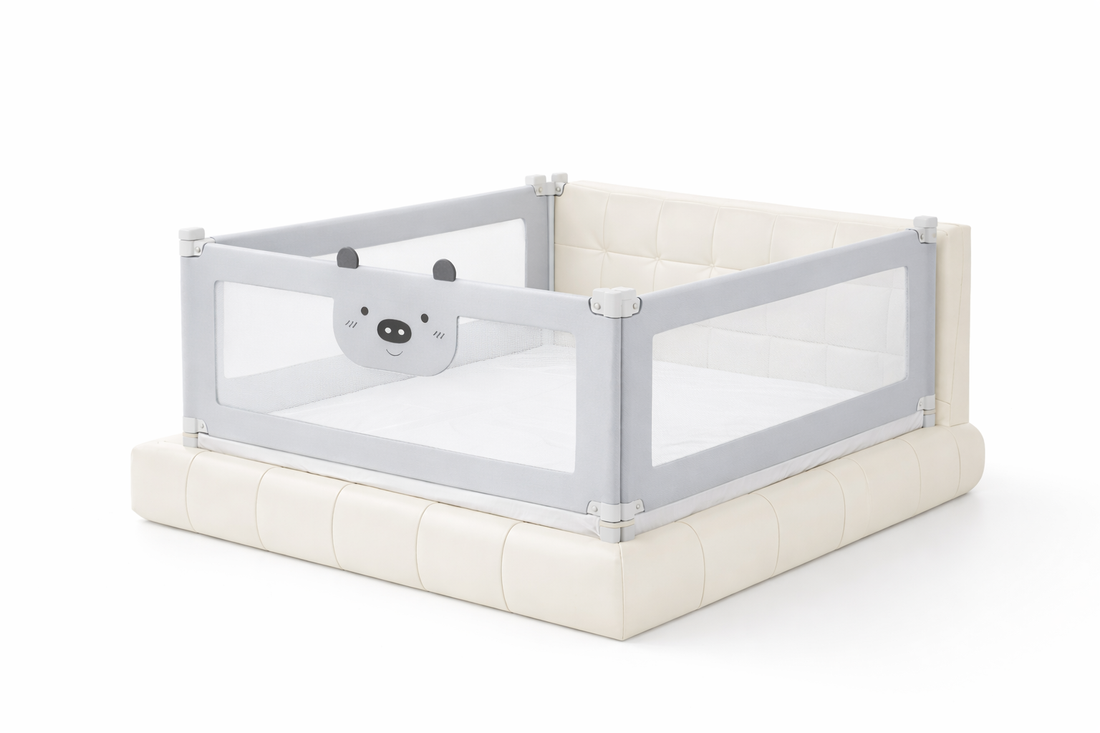 Set Bariere Pat 160x200 HappyKID — Protectie Completa pentru bebe